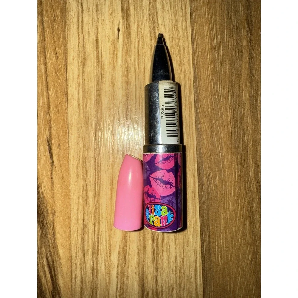 Vintage Lisa Frank Lipstick Pen‎ Purple Pink Red Lips *pen works*